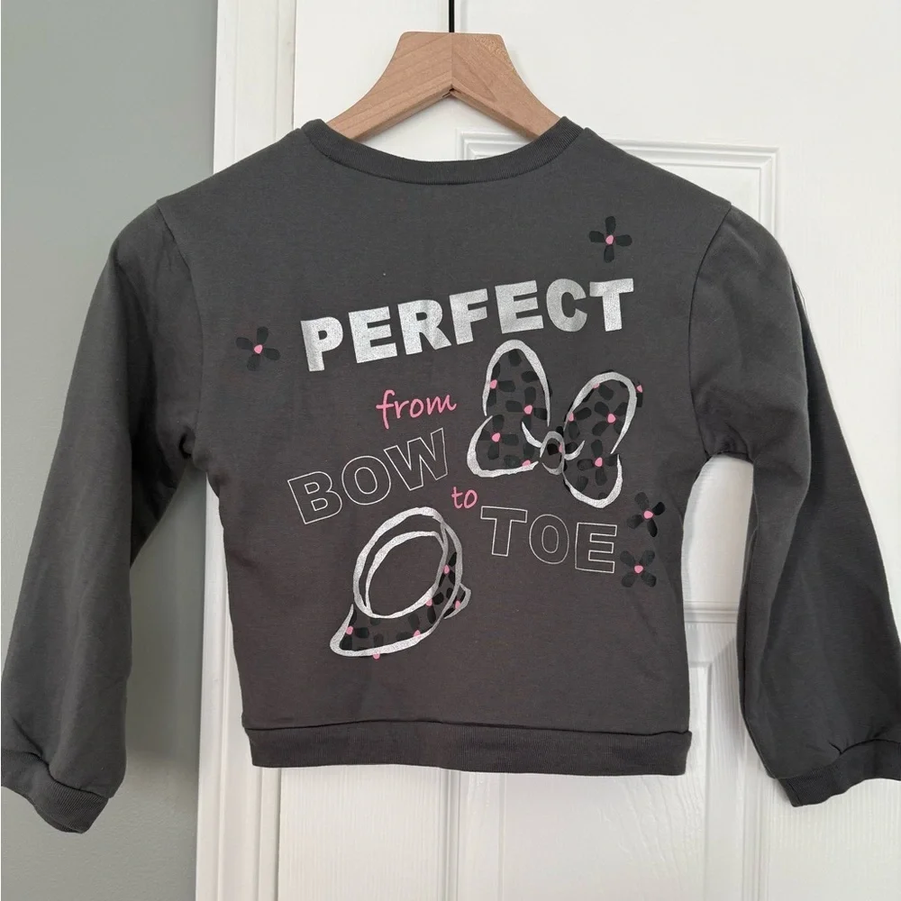 Disney Charcoal Minnie Mouse Sweatshirt